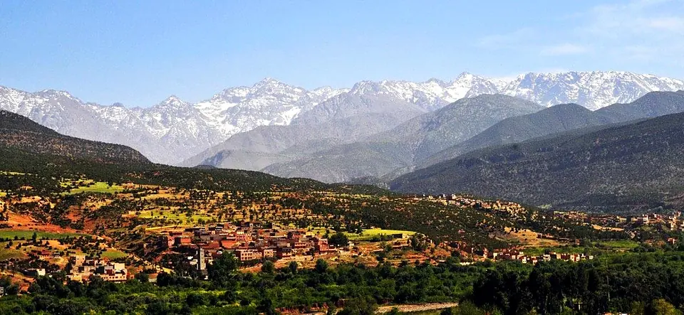 Green valley in the High Atlas