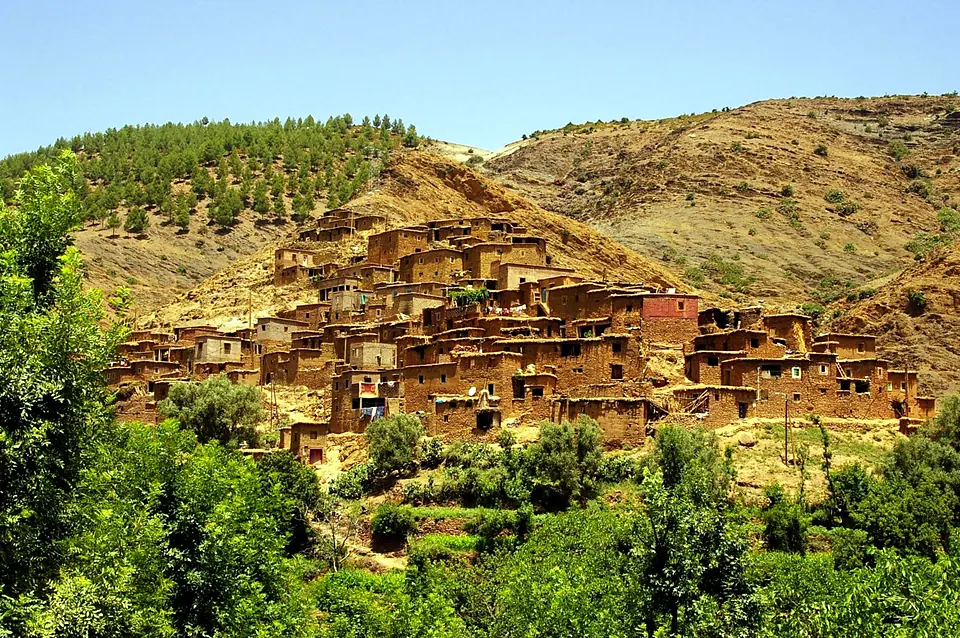 A Berber village in the Atlas Mountains
