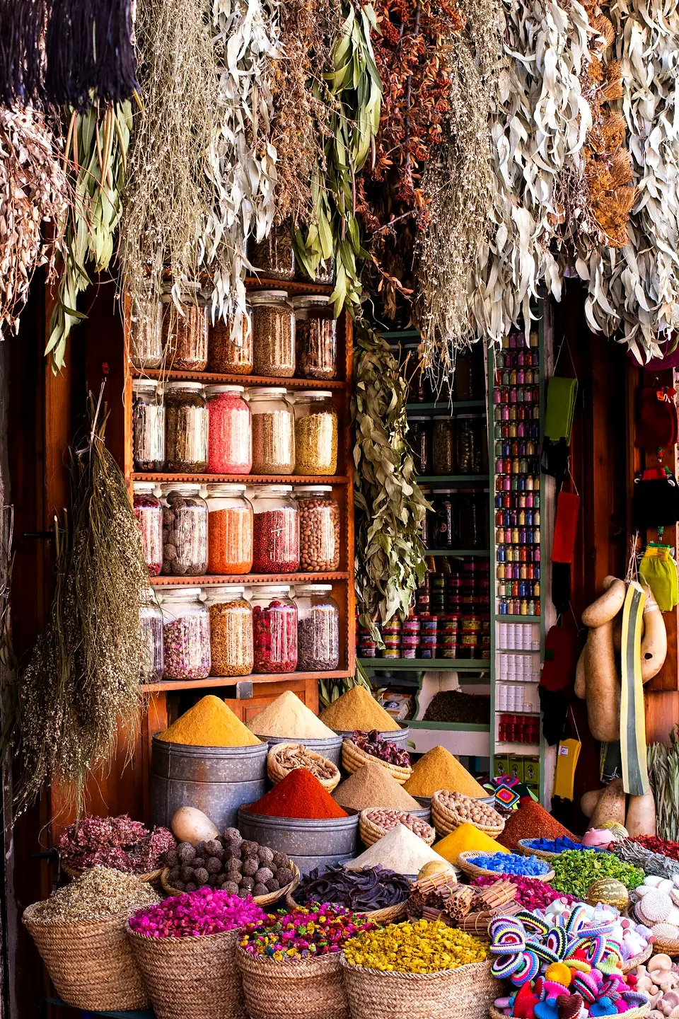 Spice stall in the Marrakech souk