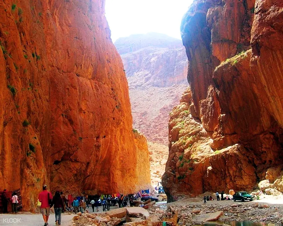 The cliffs of the Todra Gorge