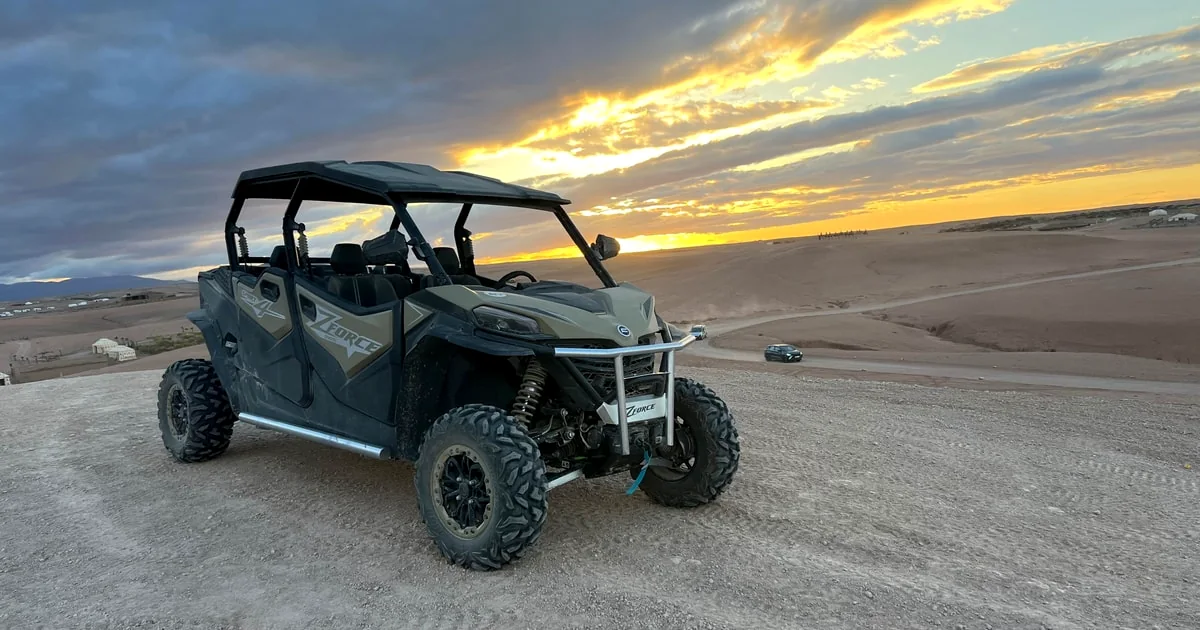 Quad biking in Agafay Desert near Marrakech