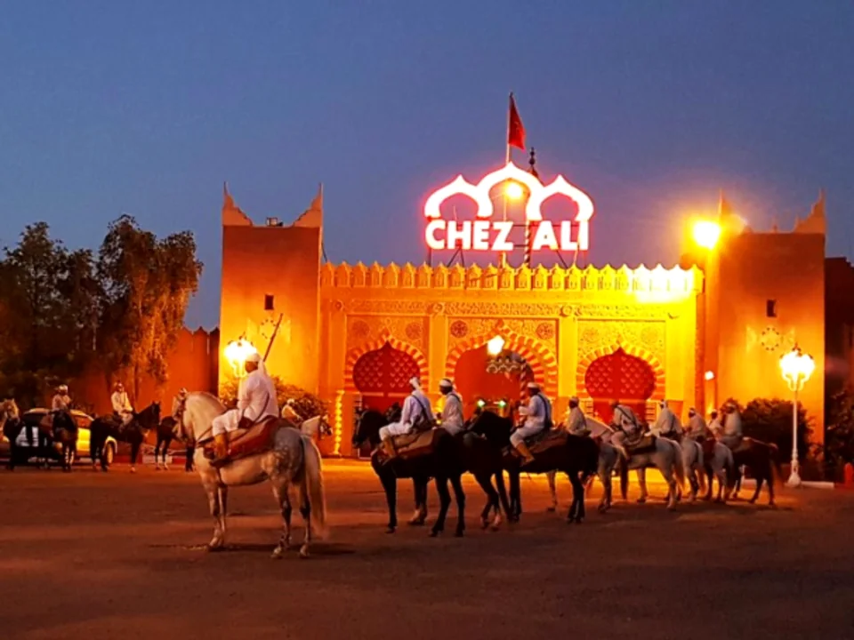 Traditional fantasia dinner show in Marrakech